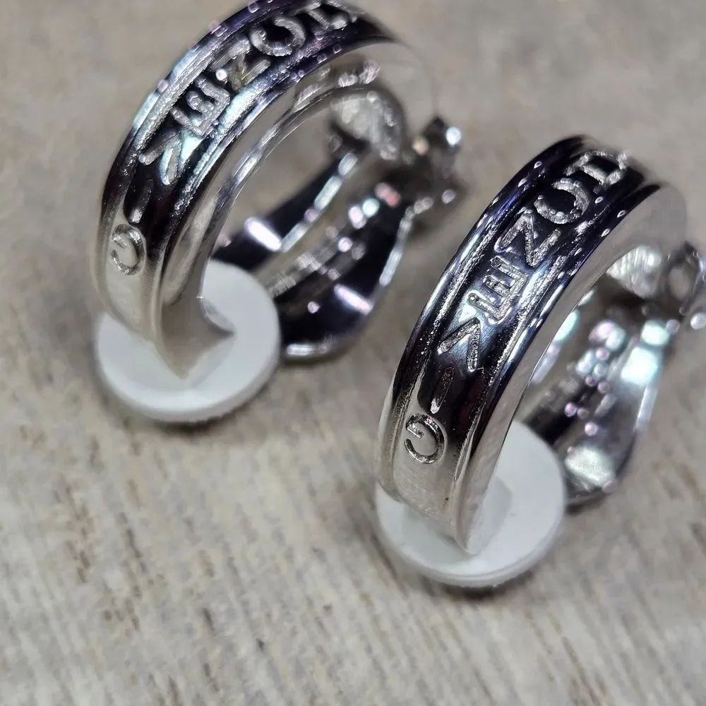 GIVENCHY Silver Hoop Earrings